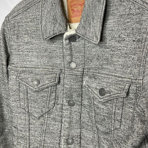 Levi’s Grey Soft Sherpa Trucker Jacket. Size Small. - Picture 2 of 11